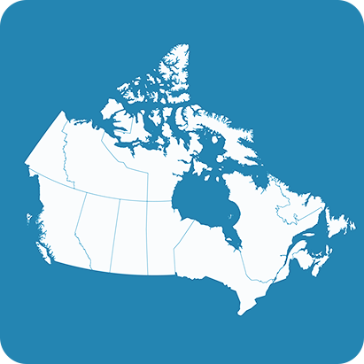 Carte du Canada pour complémenter l'état des soins virtuels dans le pays, celui-ci variant par province et région, étant donné que les régions éloignées peuvent en avoir davantage de besoin