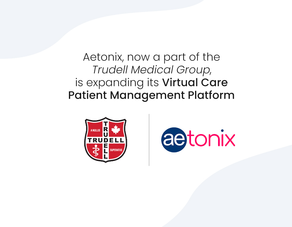Aetonix and Trudell Medical Group logos announcing partnership