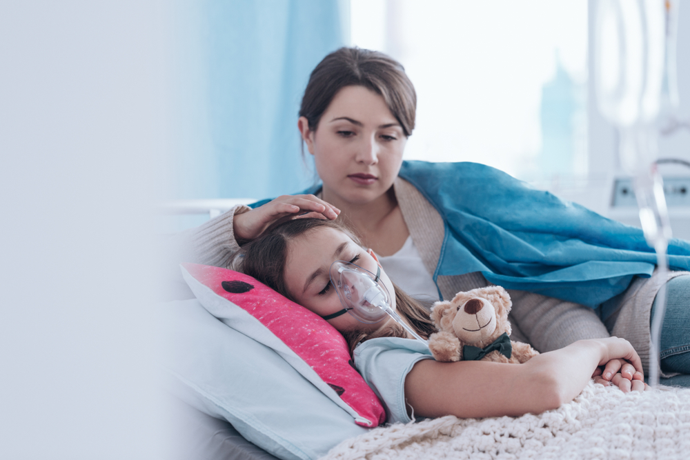 Worried,Mother,Taking,Care,Of,A,Kid,With,Cystic,Fibrosis