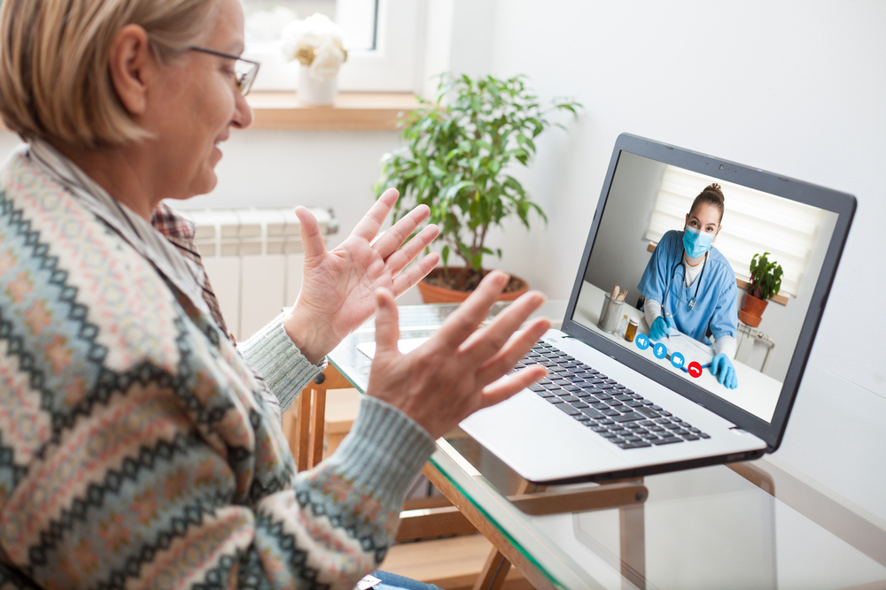 patient on facetime