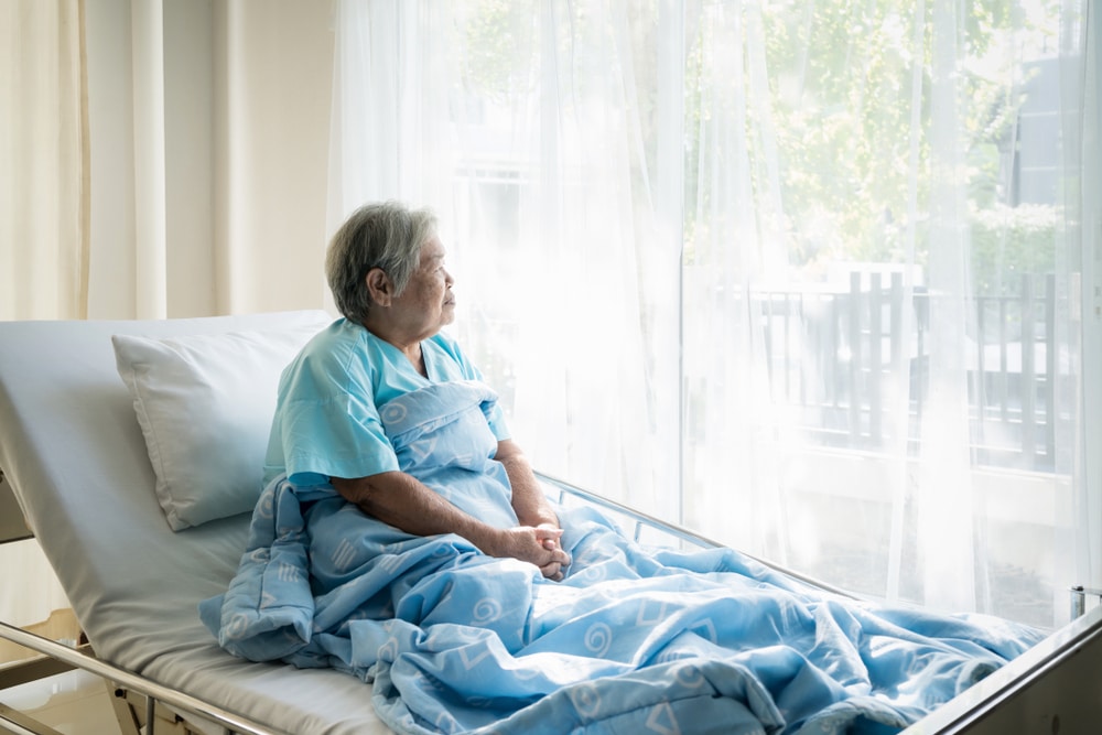 patient staring out of window